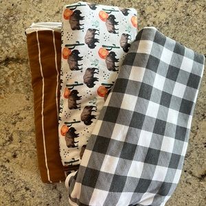 3 Copper Pearl hooded baby bath towels